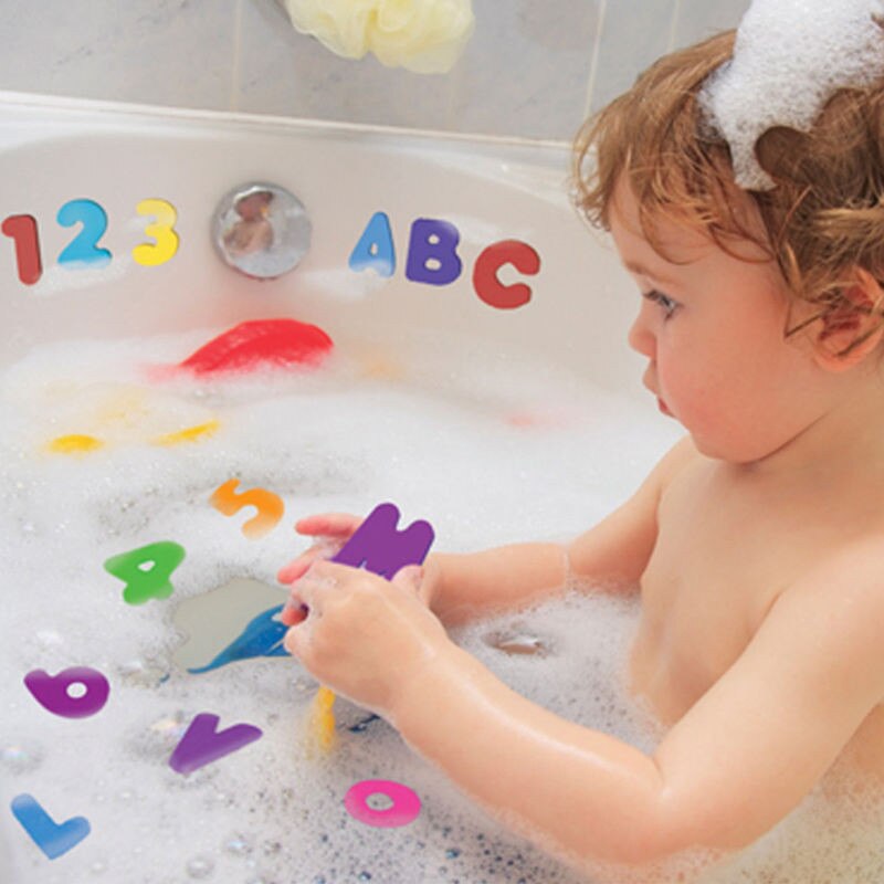 36pcs Baby Infant Newborn Kids Sponge Foam Letters Number Floating Bath Tub Swimming Bath Play Toy Gift